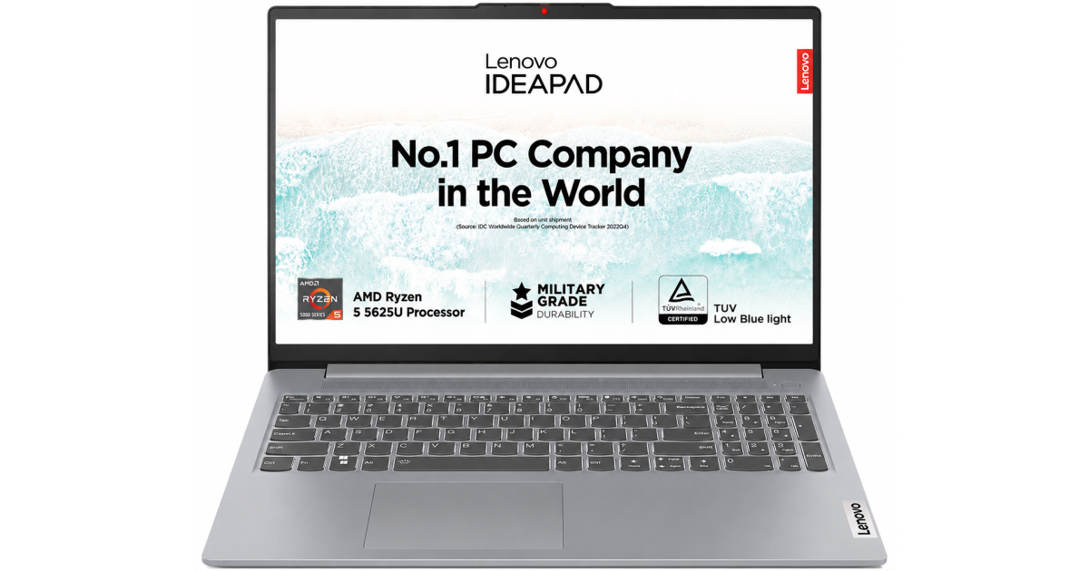 لابتوب Lenovo IdeaPad Slim 3 15ABR8 (2025) 5Gen AMD Ryzen 5 6-Cores Slim & Powerful Budget-Friendly , Arctic Grey