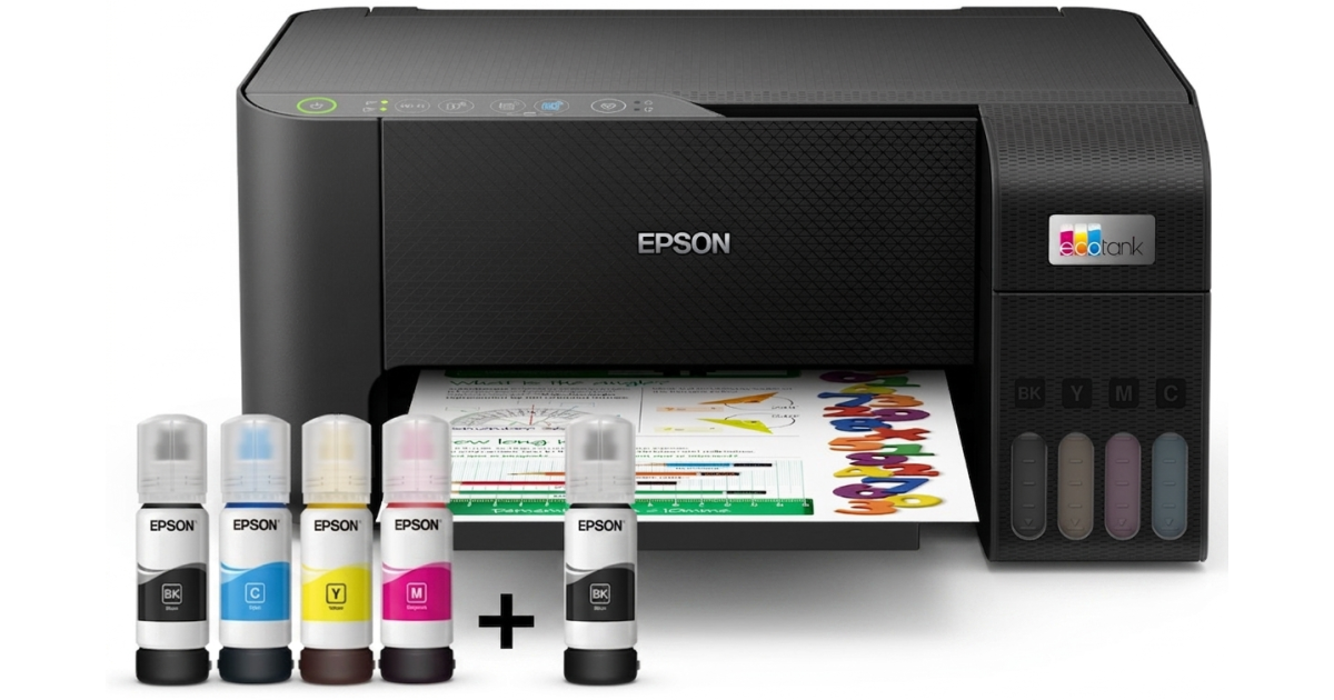 طابعة Epson EcoTank L3250 Wi-Fi All-in-One (Copy/Print/Scan) Ink Tank (Black)