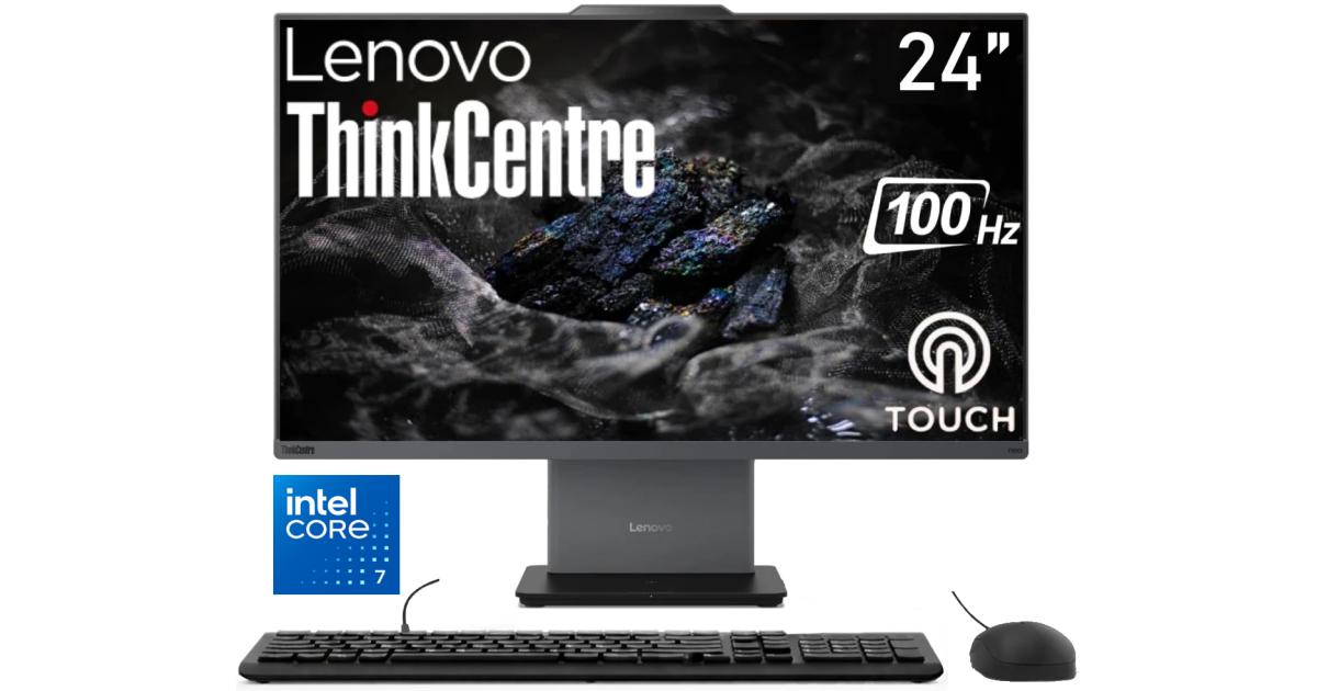 Lenovo ThinkCentre NEO 50a Gen 6 (2025) 24" All-in-One PC Intel® Ultra 7 256V 8-Cores w/ Slim, Smart & Space-Saving Designed & Touch Screen - Luna Grey