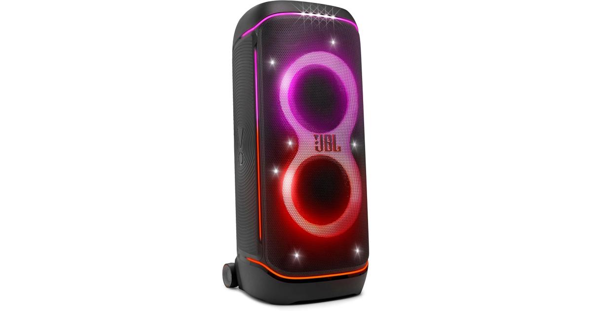 JBL PARTYBOX 720 Bluetooth Portable Speaker, 800W RMS JBL Pro Sound, Futuristic Lightshow, Mobile App Control, Bluetooth 5.1, Up to 15 Hours Playtime, Battery Is Not Included, Black