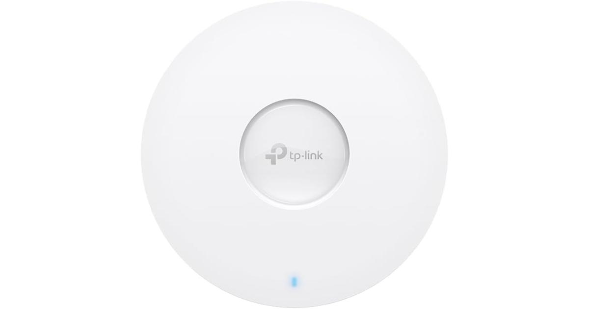 TP-Link Omada EAP673 Wi-Fi 6 Wireless Access Point - AX5400 Dual Band, 2.5G Port, PoE+ or DC Powered, Adapter NOT Included, 5yr Warranty, 6 Spatial Streams, Captive Portal, Mesh, WPA3, Roaming