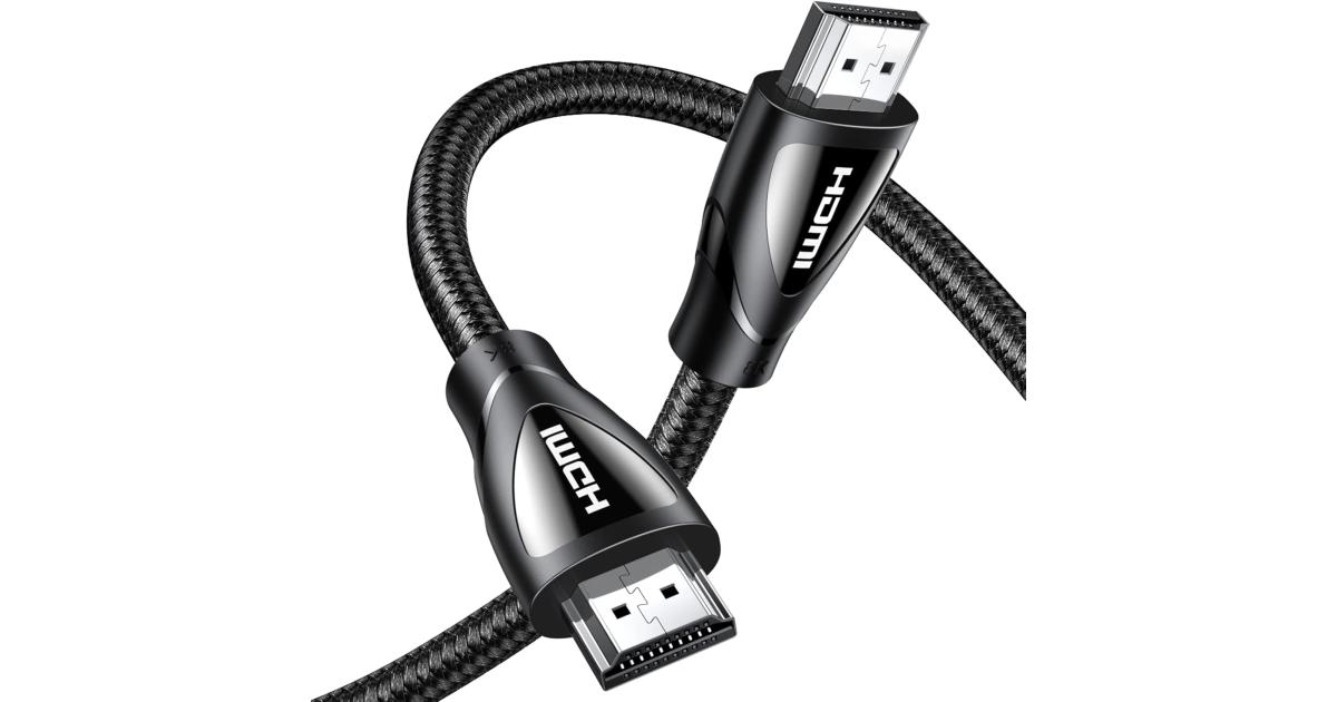 UGREEN 80402 HDMI 2.1 Cable, 1.5M, Resolution 8K/60Hz 4K/120Hz, Ultra High HD, Male to Male, HDR 10+, Dolby Vision, Bandwidth 48Gbps, Dynamic HDR, 3D video Black