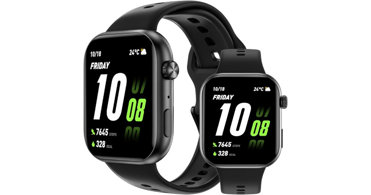 HONOR Choice Watch 2i Smartwatch, 1.85″ AMOLED Display, 14-Day Battery, Bluetooth Calling, Heart Rate & SpO₂ Monitoring, 109 Sports Modes, IP68 Water-Resistant, Android & iOS, Black