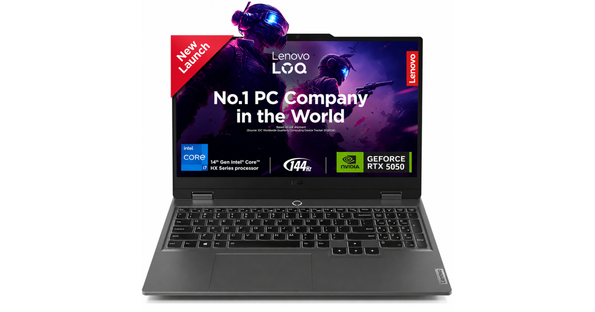 Lenovo LOQ Essential (2025) 13Gen Intel Core i7 13650HX 14-Cores w/ AI Engine+ LA1 Chip & Nvidia RTX 5050 8GB DDR7 & IPS 144Hz Display - Luna Grey