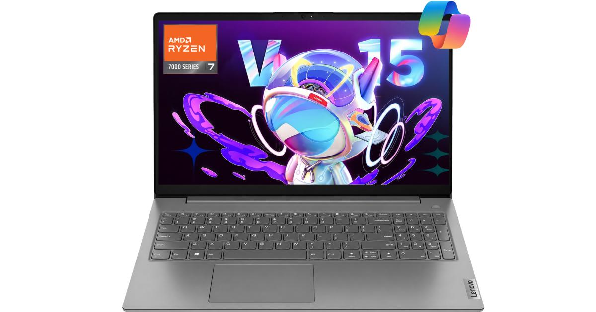 Lenovo V15 G4 (2024) 7Gen AMD Ryzen 7 8-Cores Budget-Friendly Business Class w/ AMD VEGA 8 Graphic & Windows 11 , Grey