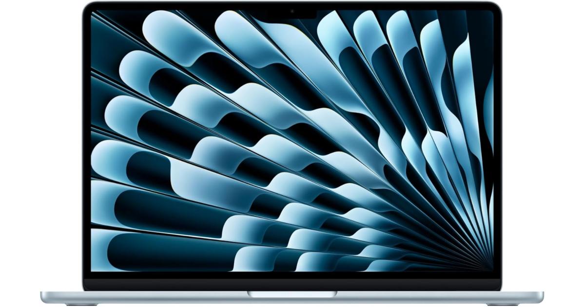 لابتوب آبل MacBook Air Apple 13 (2026) Apple M5 Chip (512GB/16GB) 10‑Core CPU & 8‑Core GPU Retina True Tone (EN) , Sky Blue