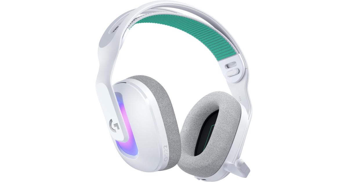 سماعة ألعاب (رأس) Logitech G522 Lightspeed Wireless , Full-Band Mic, Advanced Audio, Tri-Connect (Lightspeed, Bluetooth, USB A to C), LIGHTSYNC RGB, for PC & Nintendo Switch/Switch 2 – White