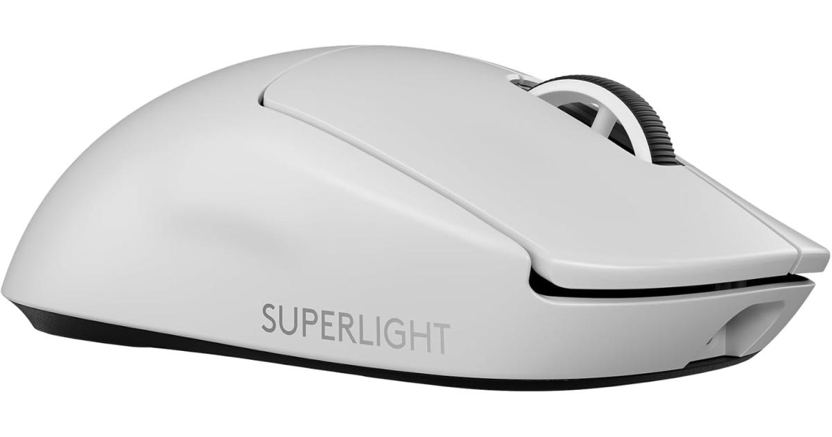 ماوس ألعاب لاسلكي Logitech G PRO X SUPERLIGHT 2 SE , 44000 DPI, 888 IPS Speed, 88 G Max Acceleration, LIGHTFORCE Button Technology, 5 Buttons, HERO 2 Sensor, White
