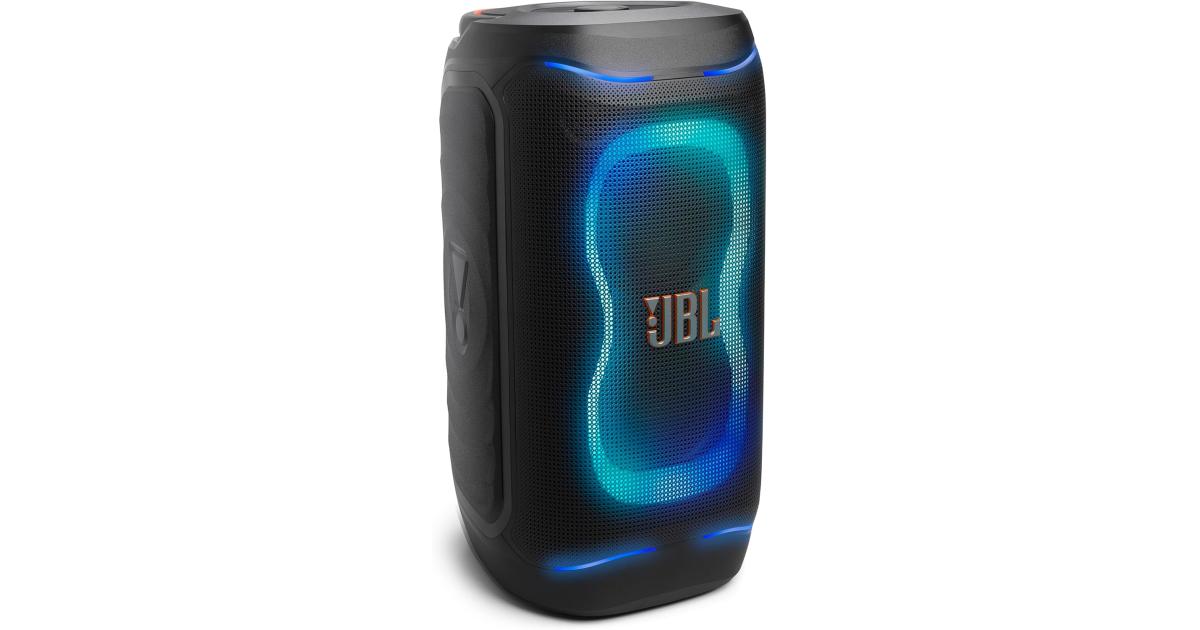 JBL PartyBox 130 - Portable Party Speaker with JBL Legendary Sound, AI Sound Boost, a Dynamic lightshow, Up to 15 Hours of Playtime, and a Foldable Ergonomic Handle (Black)
