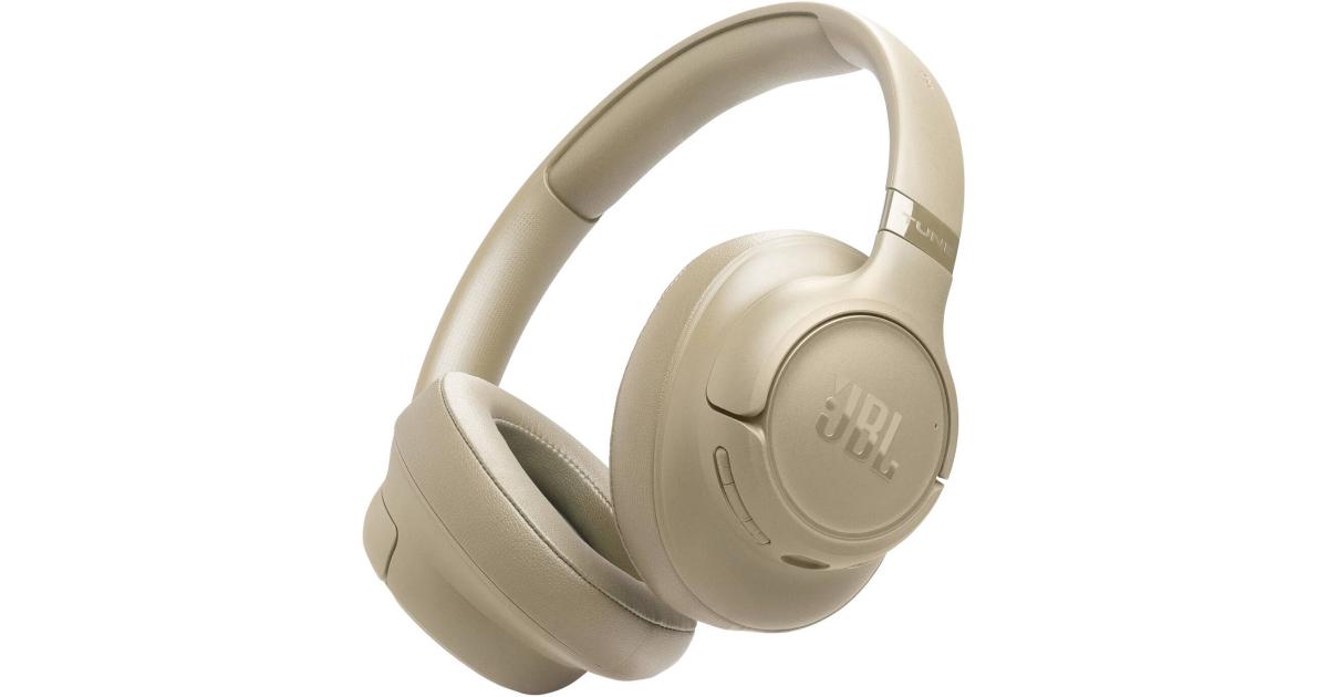 سماعات JBL Tune 730 BT Wireless Over-Ear with JBL Pure Bass Sound, Bluetooth 6.0, Foldable Design, Audio Cable, 76-Hour Battery Life and Google Fast Pair/Microsoft Swift Pair - BEIGE