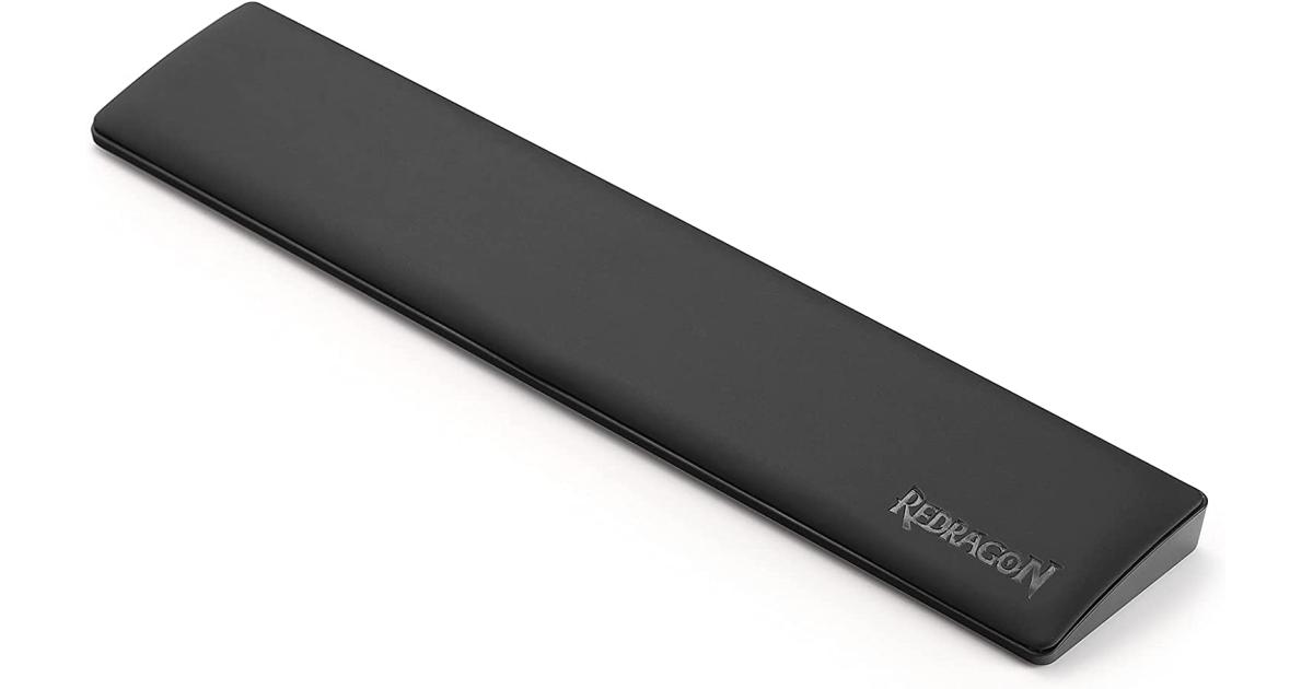 كيبورد Redragon P036 Meteor M Wrist Rest Pad Soft Memory Foam w/ Anti-Slip Rubber Base For 80% 87 Keys Compact Size