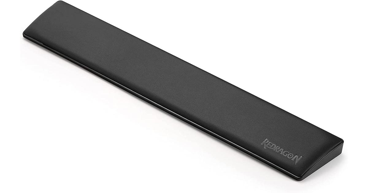 كيبورد Redragon P037 Meteor L Wrist Rest Pad Soft Memory Foam w/ Anti-Slip Rubber Base For 100% 104 Keys Compact Size