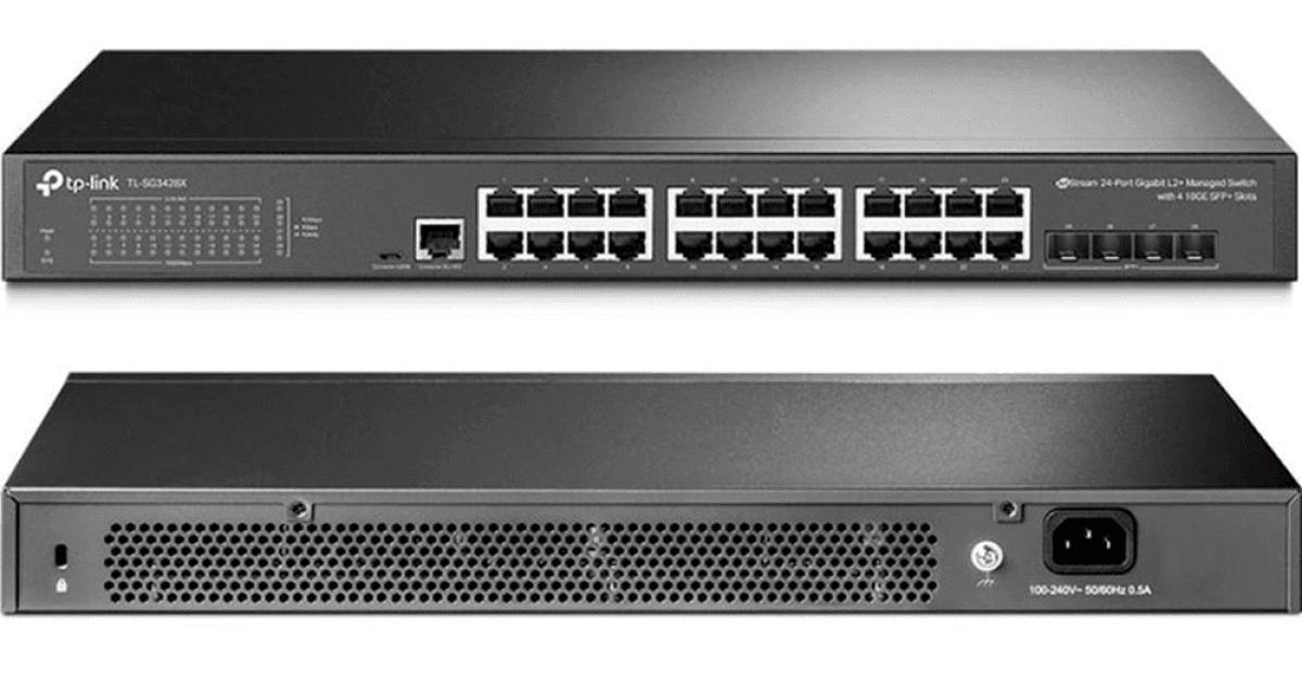 TP-Link TL-SG3428 24 Port Gigabit Switch 4 SFP Slots Omada SDN Integrated L2+ Smart Managed L2/L3/L4 QoS, IGMP & LAG