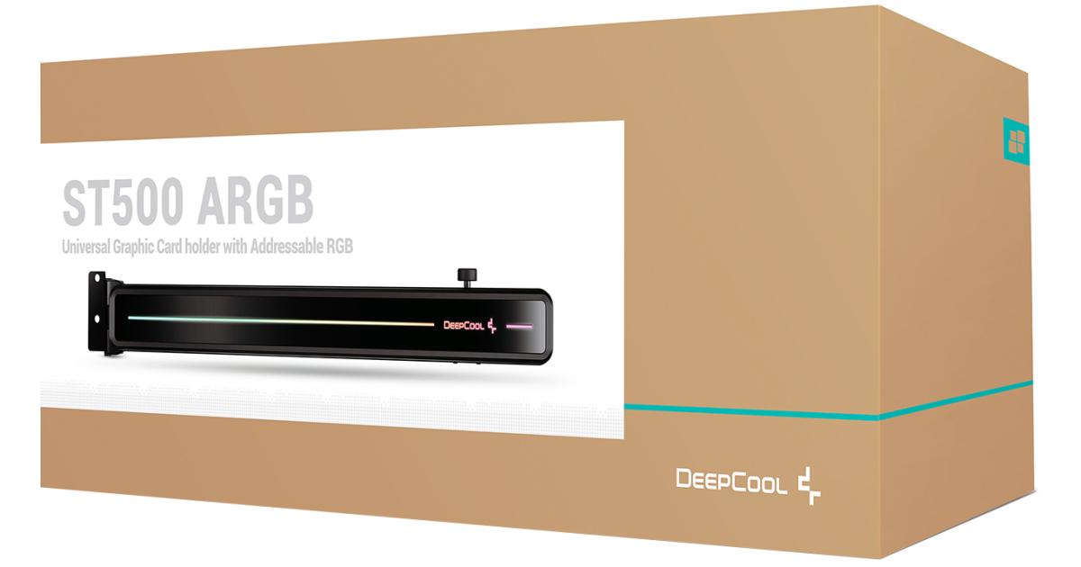 كرت شاشة Deepcool ST500 ARGB Support Bracket w/ Adjustable 3-Axis Design & Support Pillar