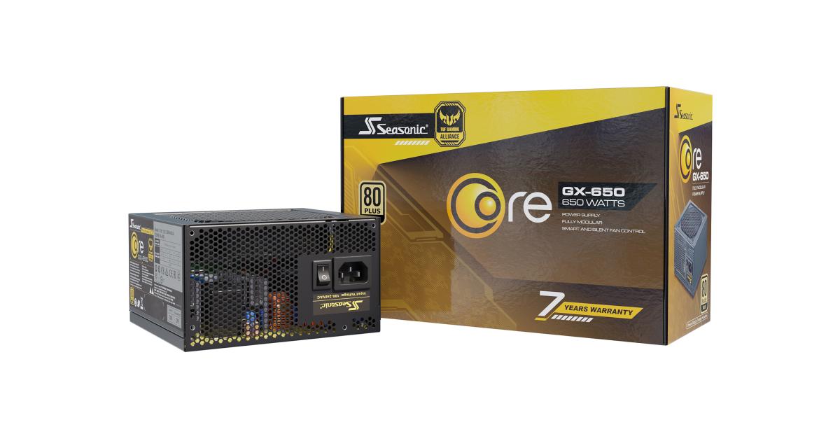 Seasonic CORE GX-650 650W 80+ Gold Full-Modular Fan Control Silent & Cooling Mode