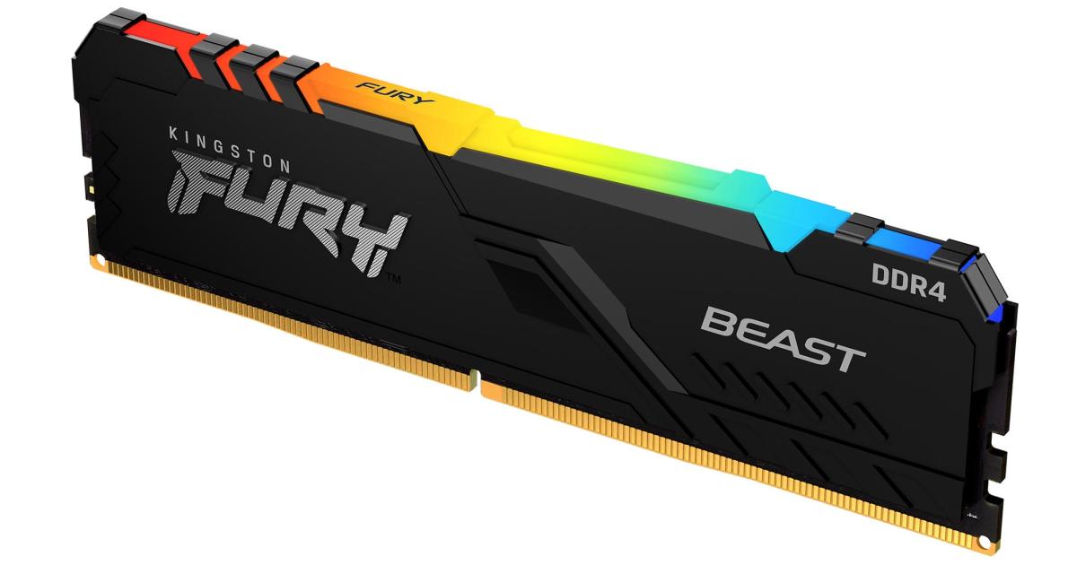 Kingston FURY Beast RGB 32GB (1 x 32GB) 5600MHz DDR5 Desktop Memory Infrared Sync Technology
