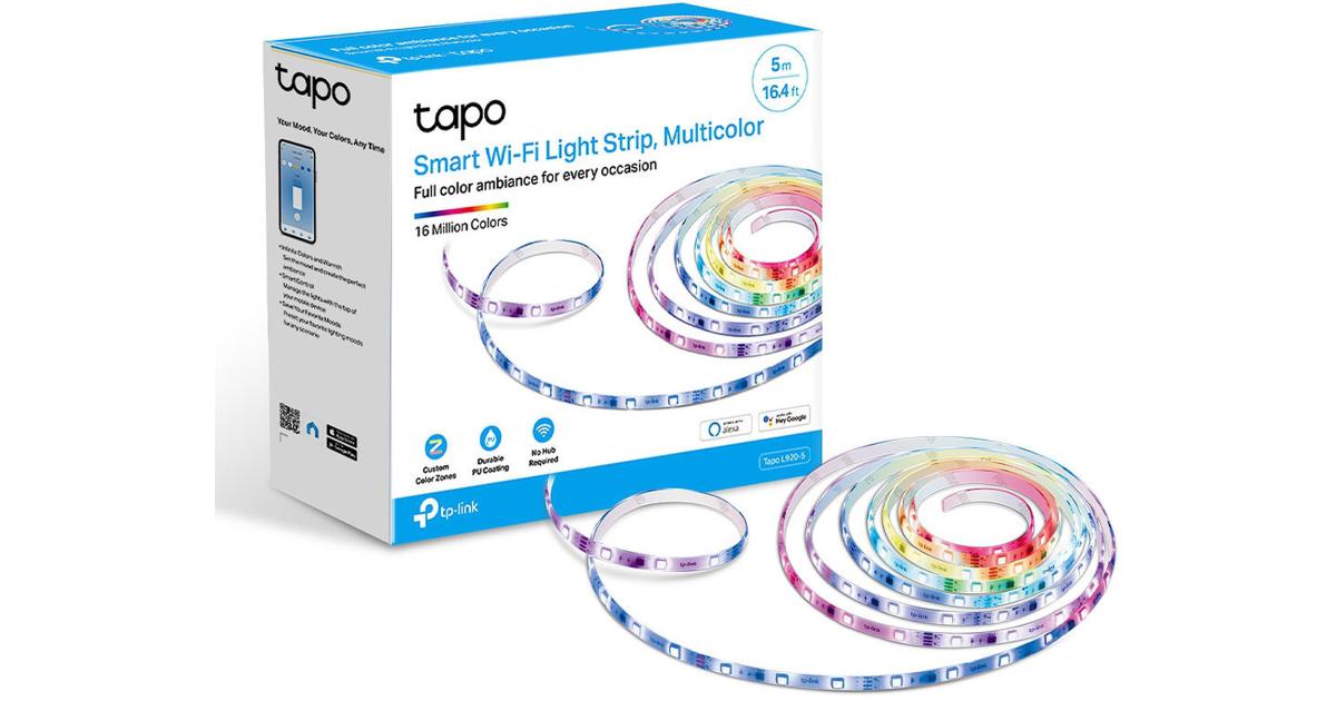 TP-Link Tapo L920-5 Smart Wi-Fi Light Strip Multicolor (5 meter) Voice Control Flexible Installation