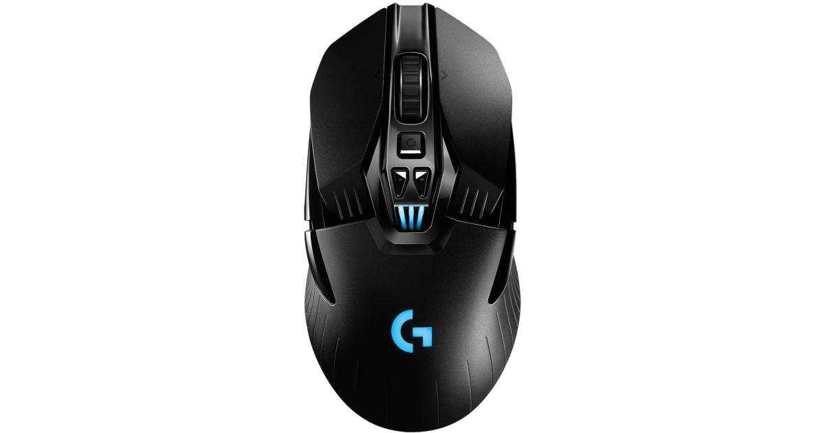 Logitech G903 LIGHTSPEED Wireless 25,600 DPI مع مستشعر Hero 25K 140+ ساعة مع بطارية قابلة للشحن وLightsync RGB - لون أسود