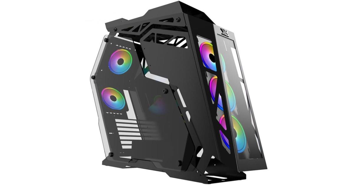 XIGMATEK Zeus (ATX, USB3.0x2, Front, Left & Right Tempered Glass, 5PCS CY120 Fan, Frontx3+Rearx2)