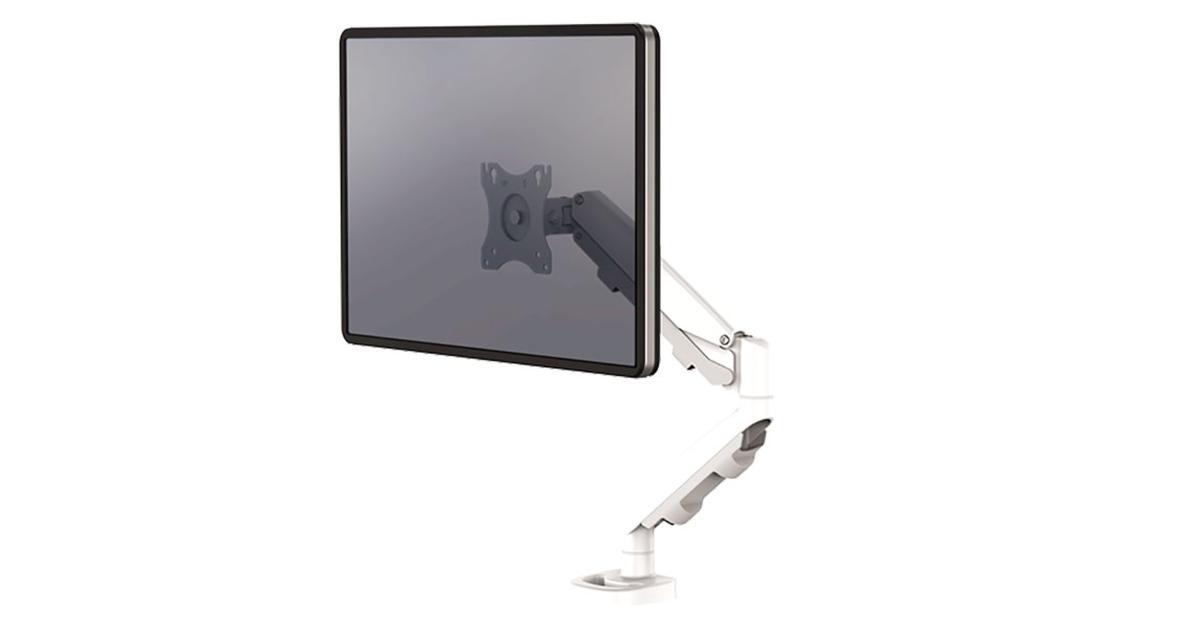 شاشة Fellowes Platinum Series Single Adjustable Arm - White