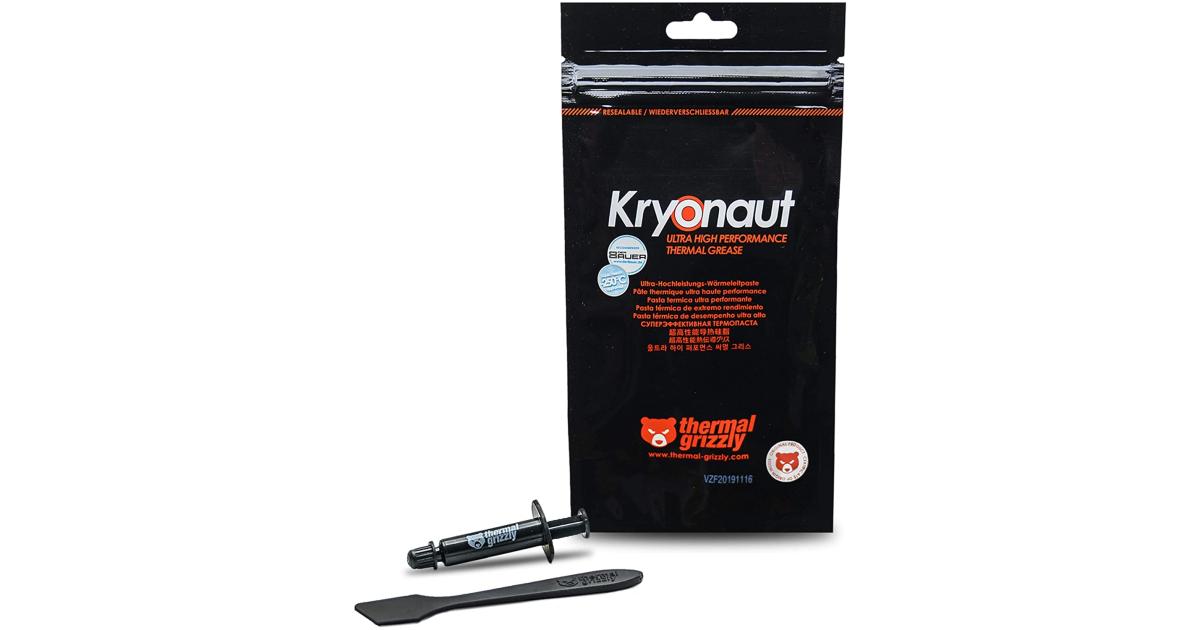 معجون حراري Thermal Grizzly Kryonaut High Performance For Processors, Graphics Cards & Consoles -1.0 Gram