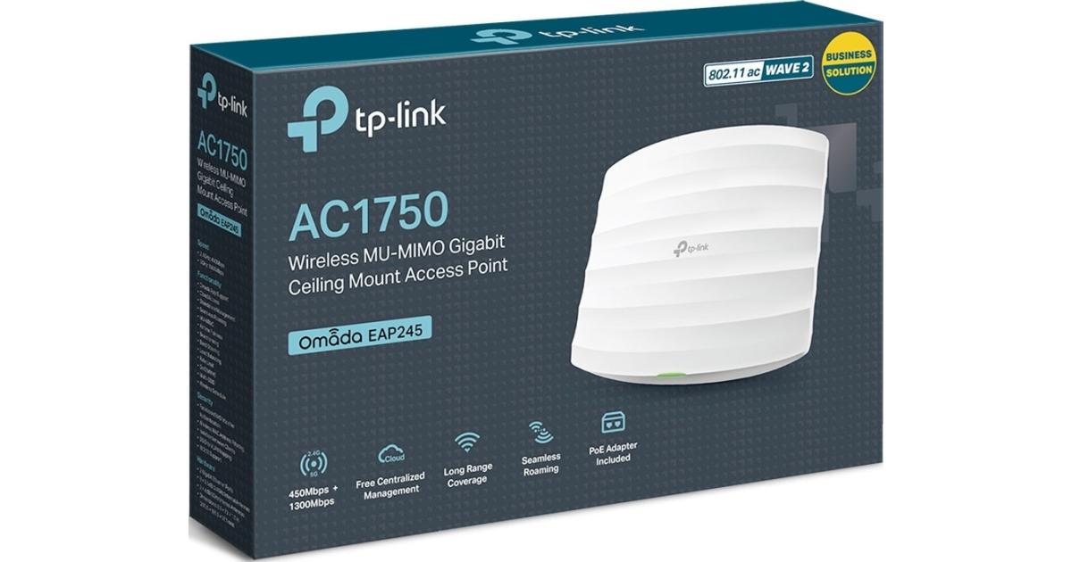 TP-Link Omada EAP245 AC1750 Wireless Access Point Gigabit Poe Powered