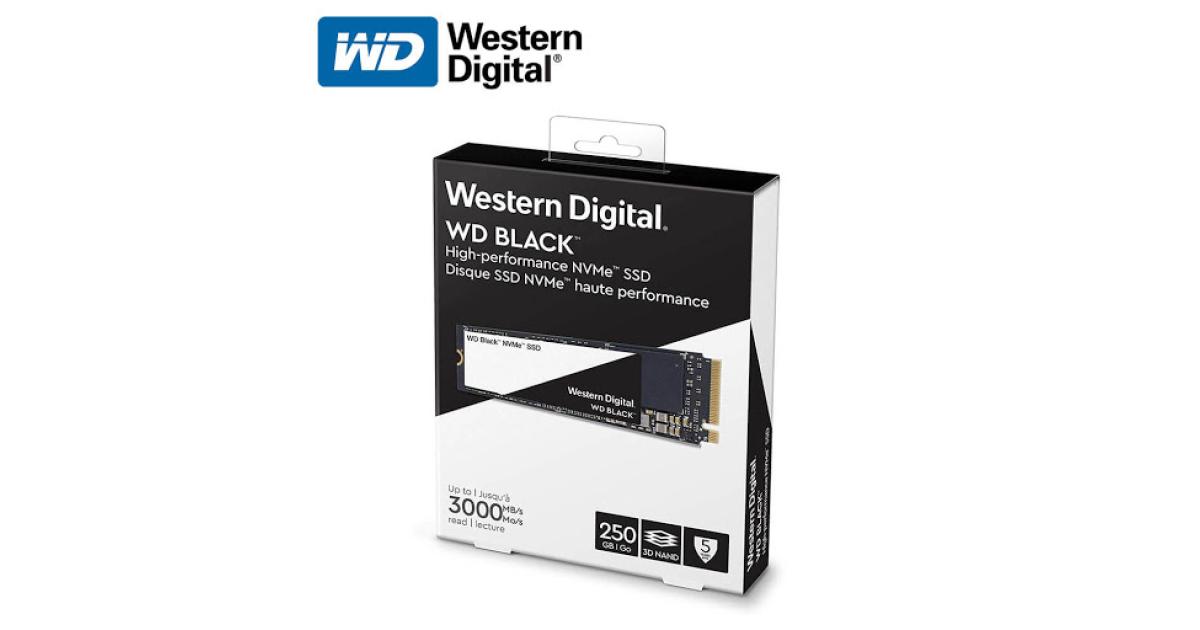 WD BLACK SN750 NVMe M.2 2280 250GB PCI-Express 3.0 x4 SSD
