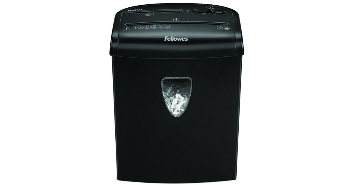 Fellowes Powershred H-8C 8-Sheet Cross-Cut Home and Deskside Paper Shredder with Safety Lock