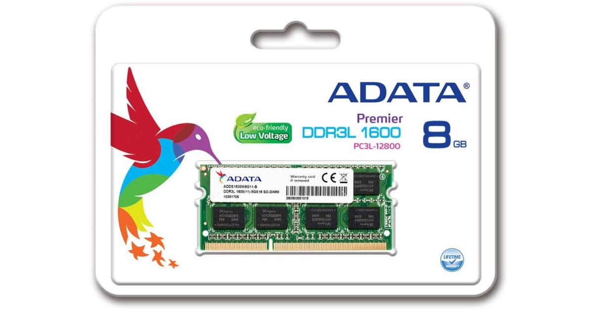 ذاكرة رام ADATA Premier 8GB 1600Mhz DDR3L Module for Laptops
