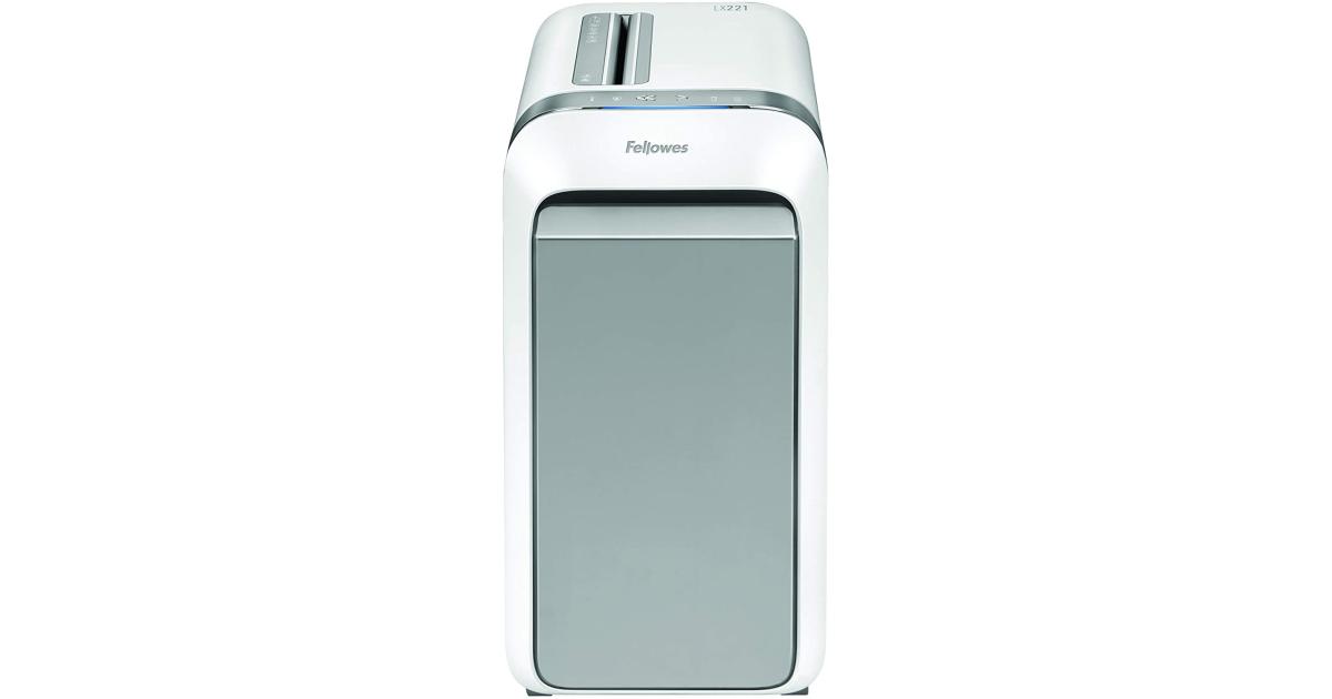 Fellowes Powershred LX221 Paper Shredder 20 Sheet Micro-Cut with 100% Jam Proof