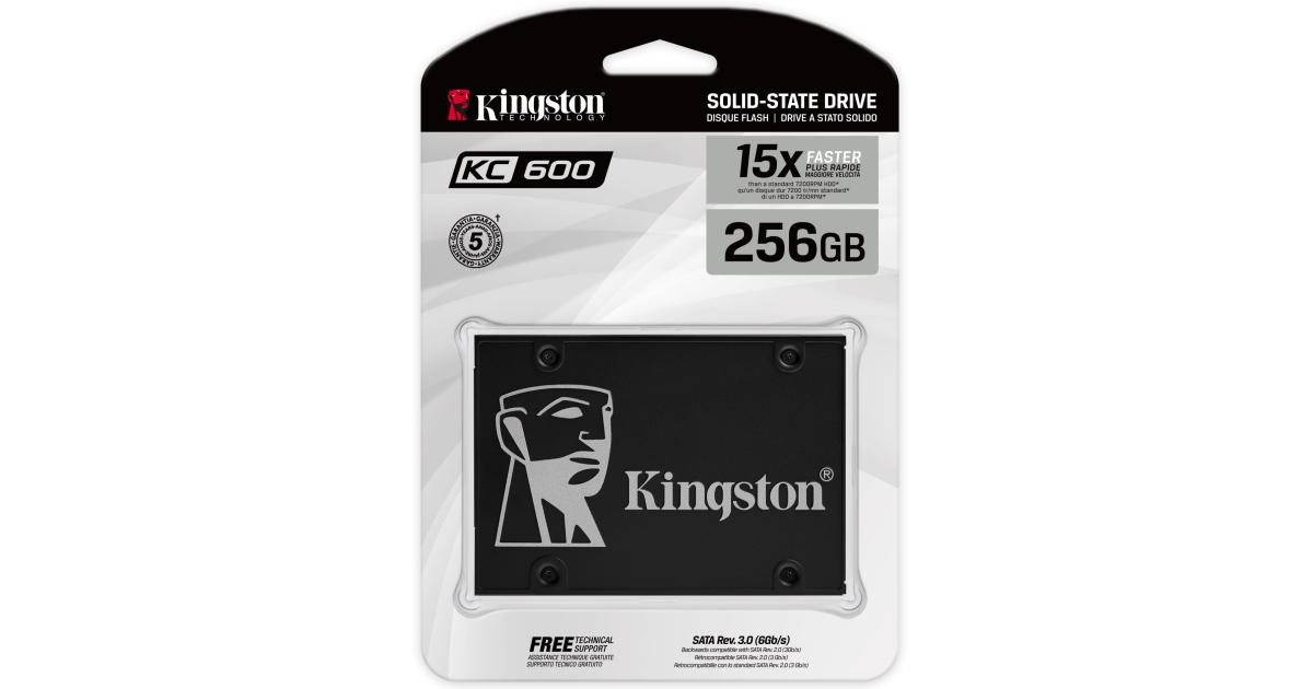 وحدة تخزين SSD Kingston KC600 256GB SATA III (SSD)