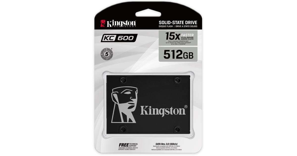 وحدة تخزين SSD Kingston KC600 512GB SATA III (SSD)