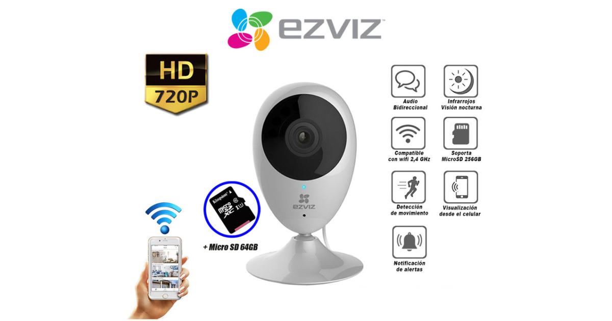 EZVIZ C2C HD Wi-Fi Home Monitoring Security Camera w/ Motion Detection Works Day/Night Mobile Live Streaming