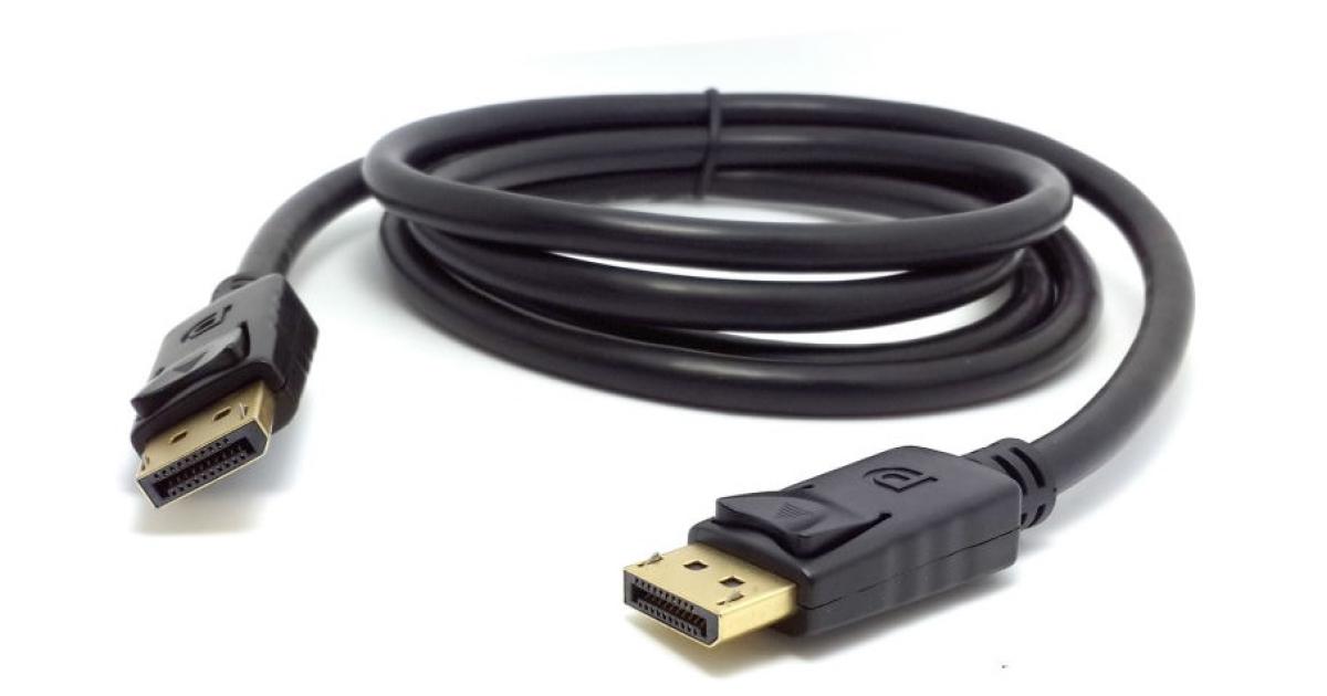 Prime DisplayPort cable DP male to DP male 2m Support 4K , Black