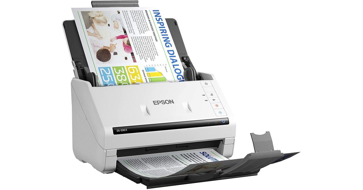 Epson DS-530 II Color Duplex Document Scanner w/ ADF up to 35 ppm