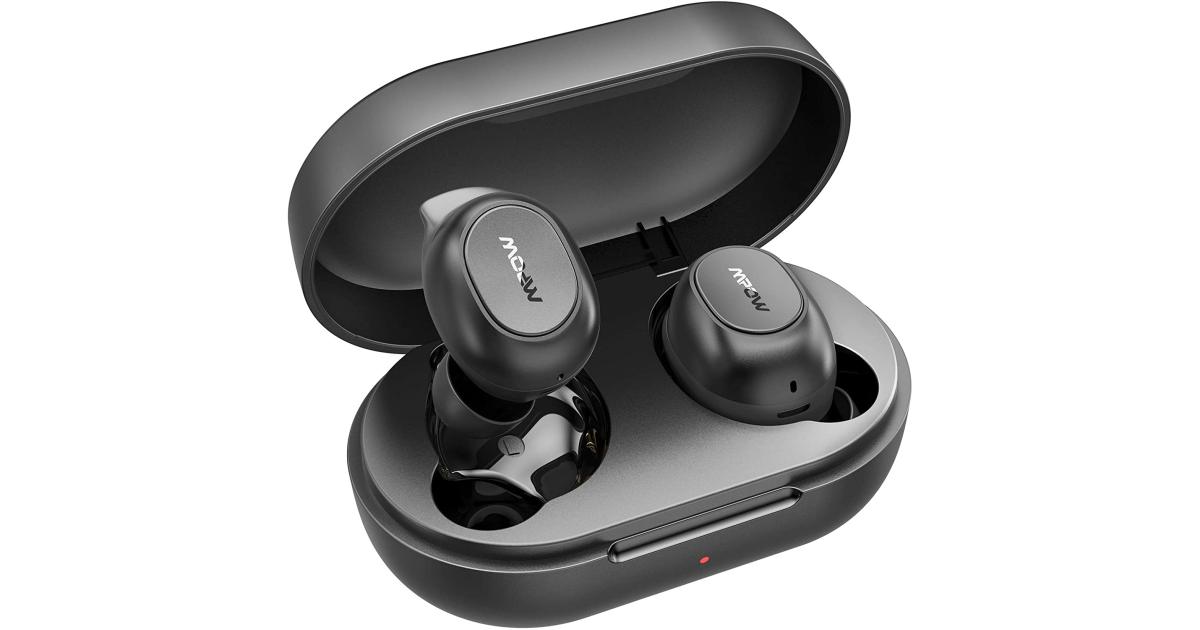 Mpow MDots In-Ear Bluetooth 5.0 Waterproof 20Hrs Playtime & Noise Cancel Mic
