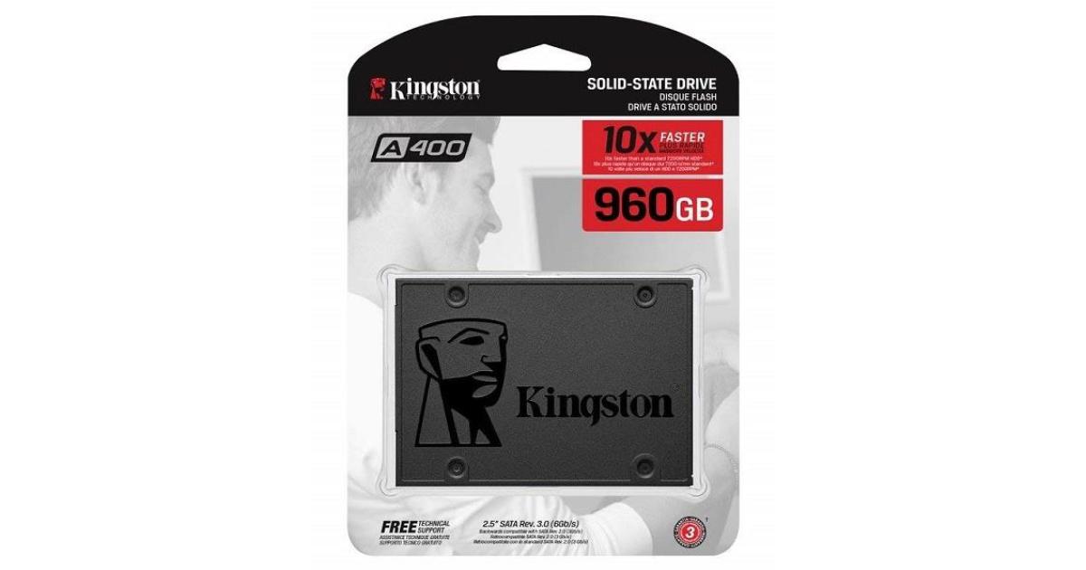 وحدة تخزين SSD داخلية Kingston 960GB A400 SATA 3 2.5" - HDD Replacement for Increase Performance