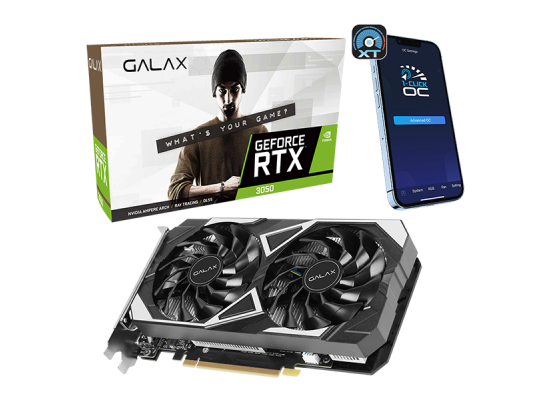 GALAX GeForce RTX™ 3050 6GB EX 6GB GDDR6 96-bit DP/HDMI/DVI