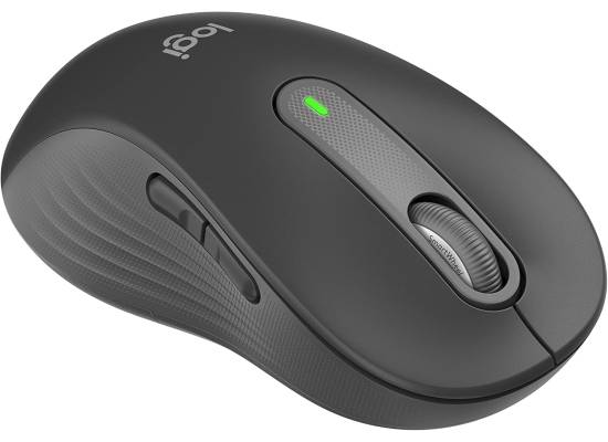 Logitech Left Handed Wireless Mouse Signature M650 L Full Size - 2 Year Battery, Silent Clicks, Customizable Buttons, Bluetooth, PC/Mac/Chromebook - Graphite, Large