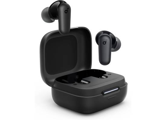 Soundcore By Anker R50i NC True Wireless Earbuds 10mm Drivers with Big Bass, Bluetooth 5.3, 45H Playtime, IP54, AI Clear Calls with 4 Mics, 22 Preset EQs via App - Black - 18 Month Warranty