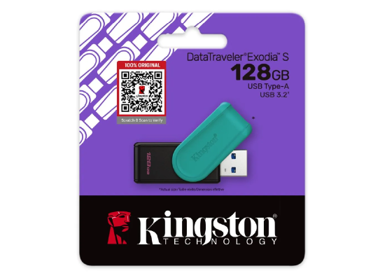 Kingston DataTraveler® Exodia™ S USB Flash Drive Entry-level USB 3.2 Gen 1 - 128GB
