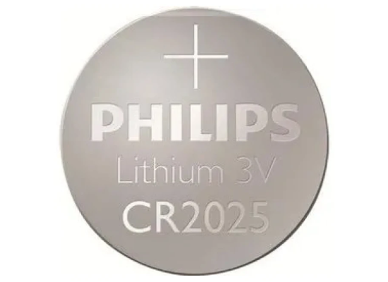 Philips Lithium Cell Button Batteries CR2025