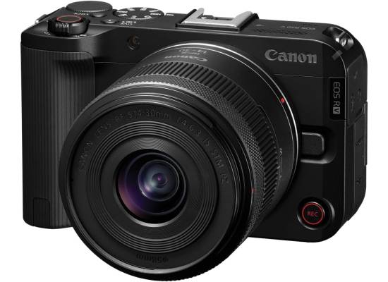 Canon EOS R50 V Mirrorless Camera with RF-S14-30mm F4-6.3 is STM PZ Lens, APS-C Sensor, 24.2 Megapixels, Ultra-Wide Zoom, Fast Autofocus, Vlogging and Live Streaming Kit for Content Creators, Black