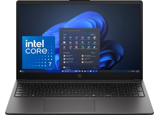 لابتوب HP Business 250R G10 Notebook (D36CLAT), Intel Core 7 150U 10 Cores Up to 5.4GHz, 16GB DDR5 (Customized), 512GB M.2 SSD, 15.6 inch, Wi-Fi 6, Bluetooth 5.4, SuperSpeed USB - Dark Ash Silver