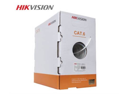Hikvision 305 m CAT6 UTP Network Cable (CCA,0.565 mm) - White
