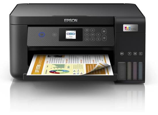 طابعة Epson EcoTank L4260 Home ink tank Double sided A4 Color 3 in 1 with Wi Fi Direct, Smart Panel Connectivity and LCD screen, Black, Compact
