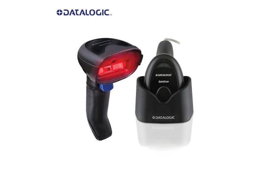Datalogic QuickScan 2200 Series, Entry‑Level Corded 1D Barcode Scanner, Wide Field of View, Rugged Trigger, USB‑C Connectivity - QD2220-BKK1S
