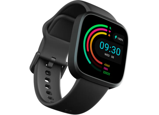 HiFuture Edge Smartwatch – 1.43” AMOLED Display – Wireless Calling – 100+ Sports Modes – 24/7 Health Monitoring – Black