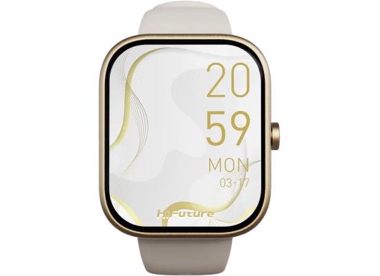 HiFuture Lume Smartwatch – 1.85” IPS Bright Display – Wireless Calling – 24/7 Health Monitoring – 100+ Sports Modes – Gold
