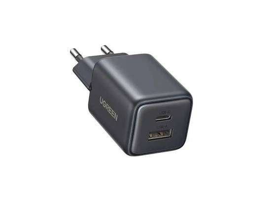 UGREEN X514 Nexode 20W 2-Port GaN Fast Charger Dual USB-C & USB-A PD/QC 3.0 EU Plug